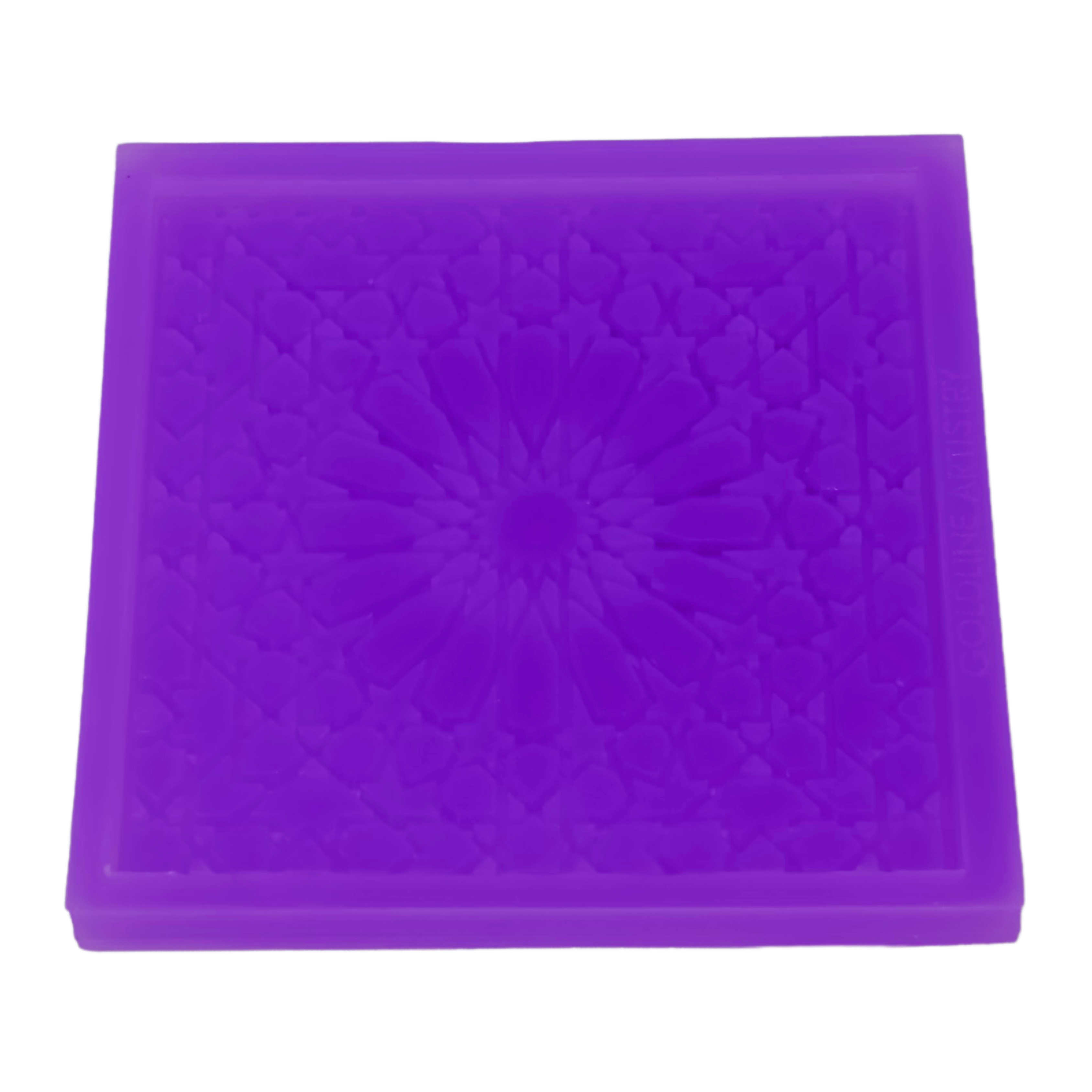 Arabesque Square Coaster Mould