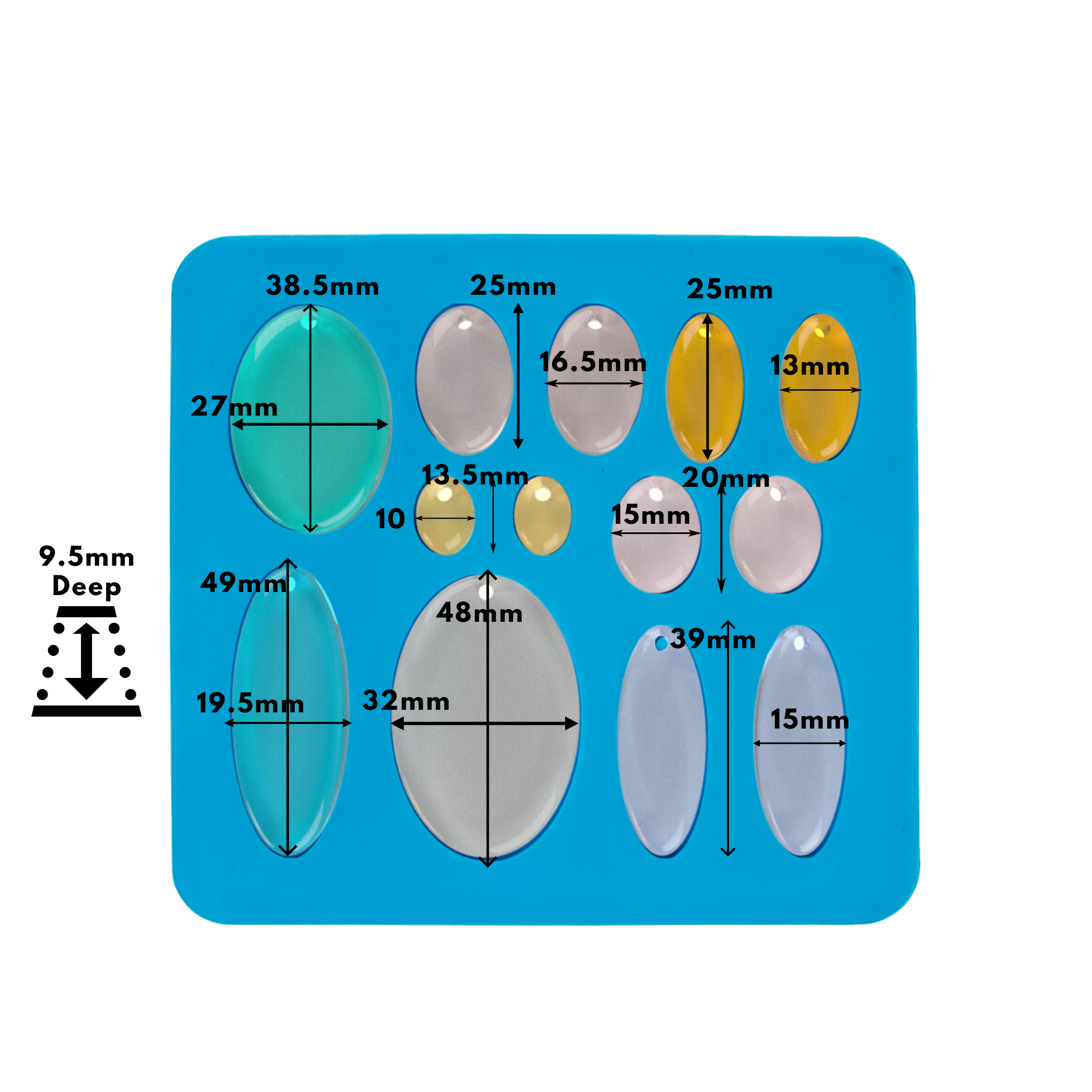 Oval Pendant / Earring Jewellery Mould - The Mould Story