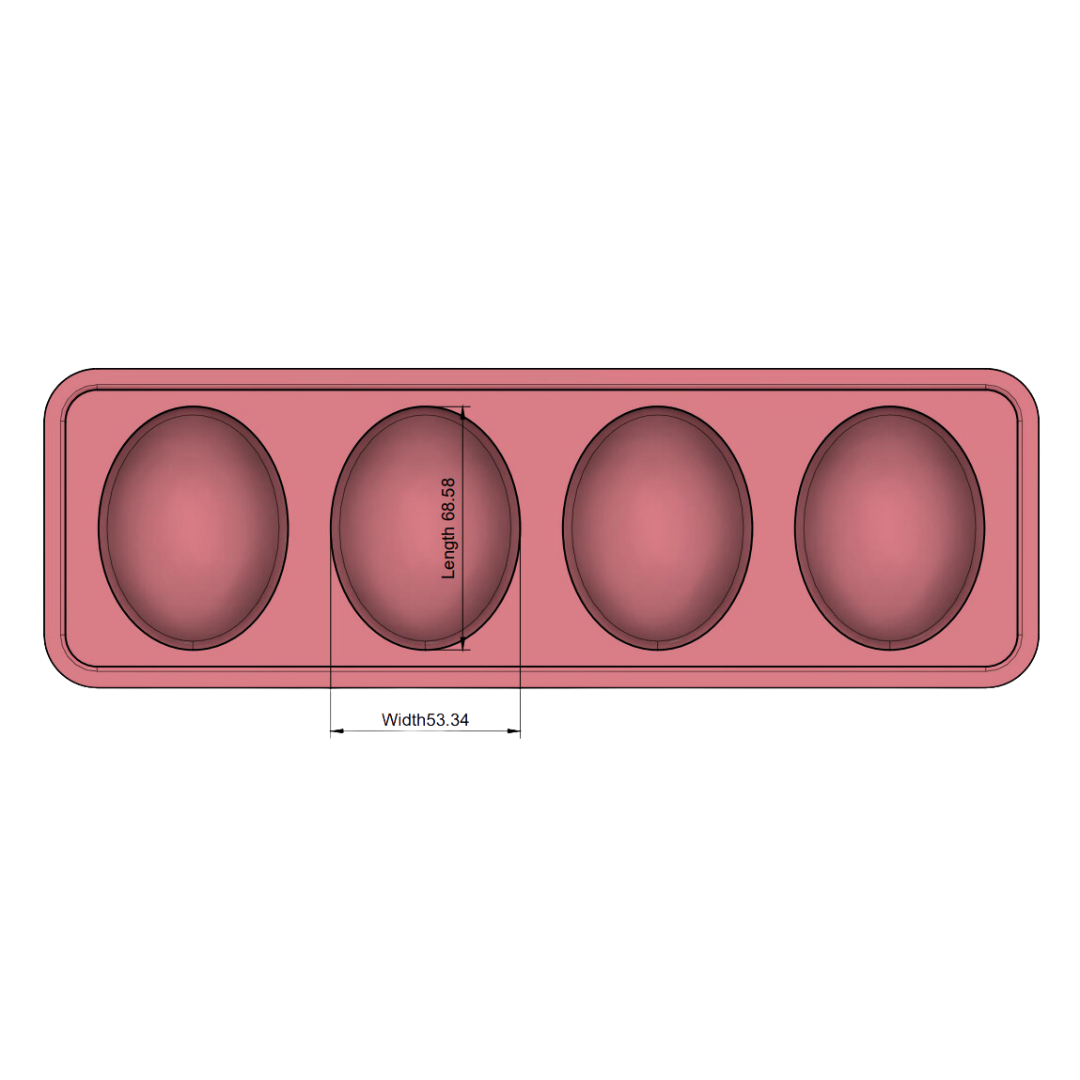 60ml Oval Soap Mould - The Mould Story