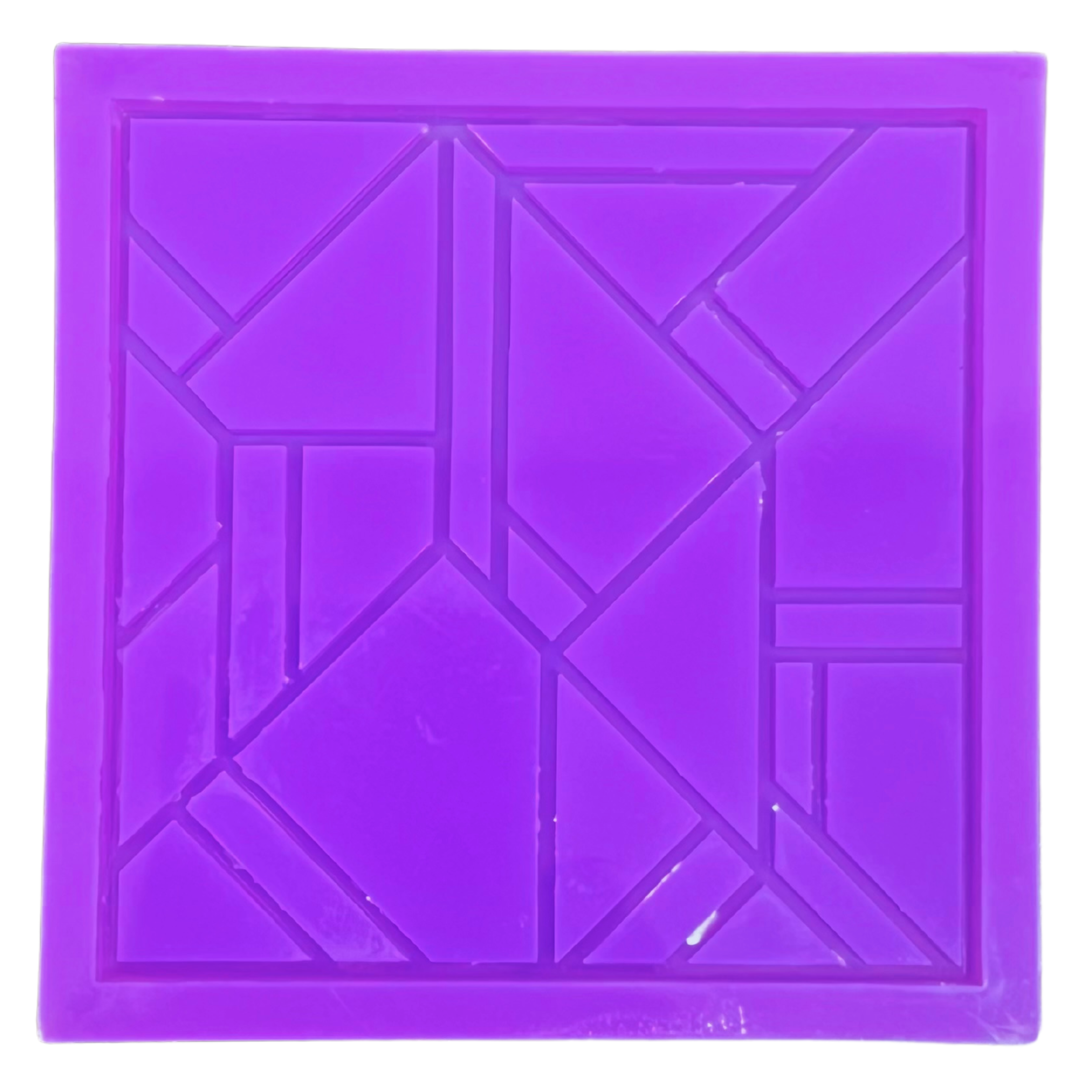 Deco Square Mosaic Coaster Mould - 4