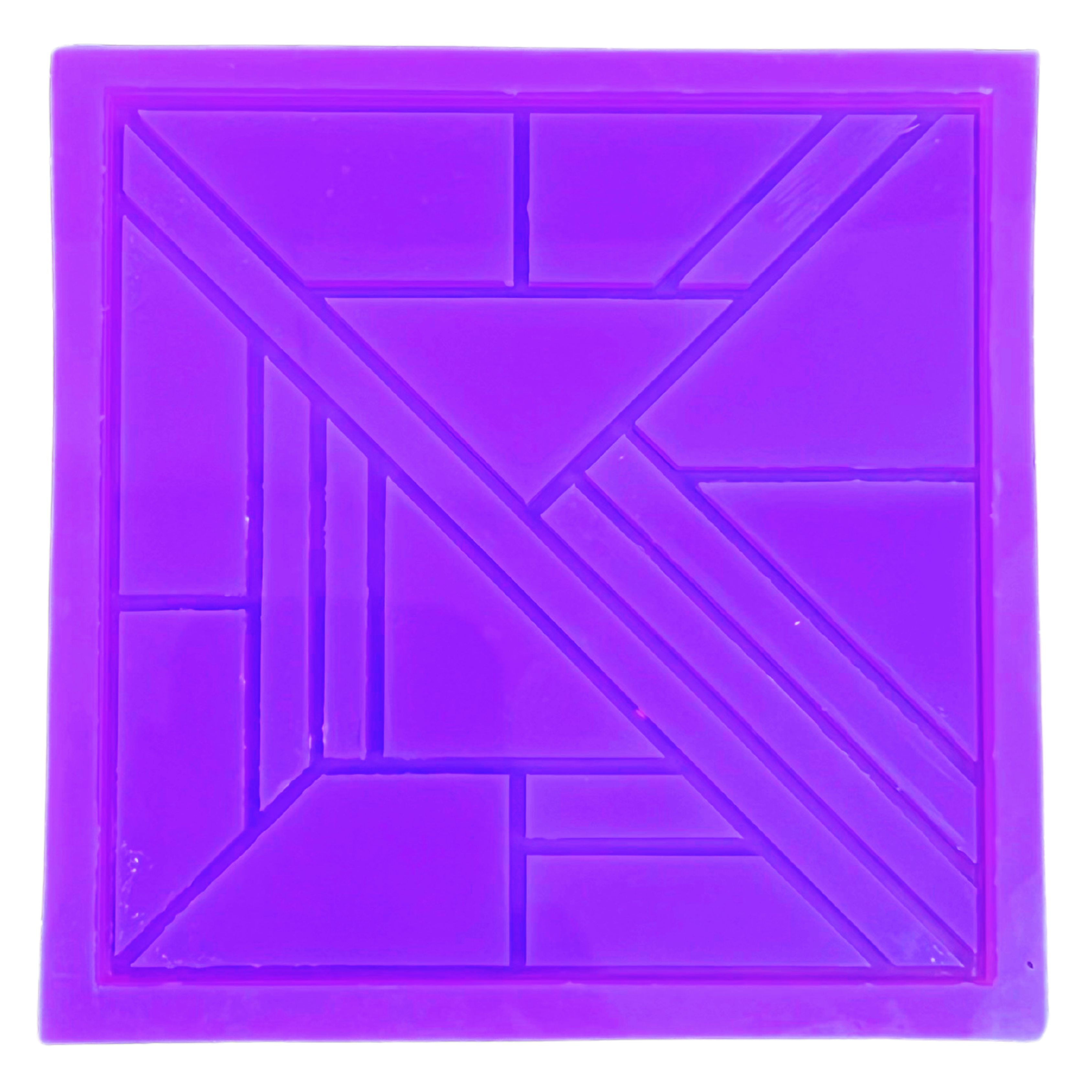 Deco Square Mosaic Coaster Mould - 3