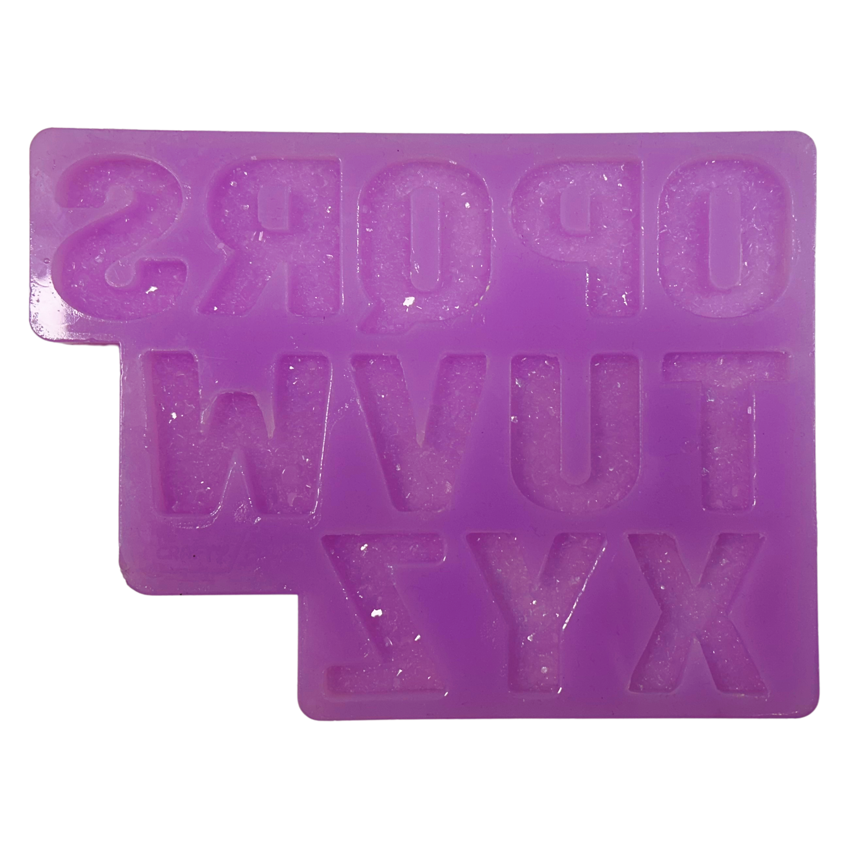 1.25 Inch Druzy Alphabet Mould