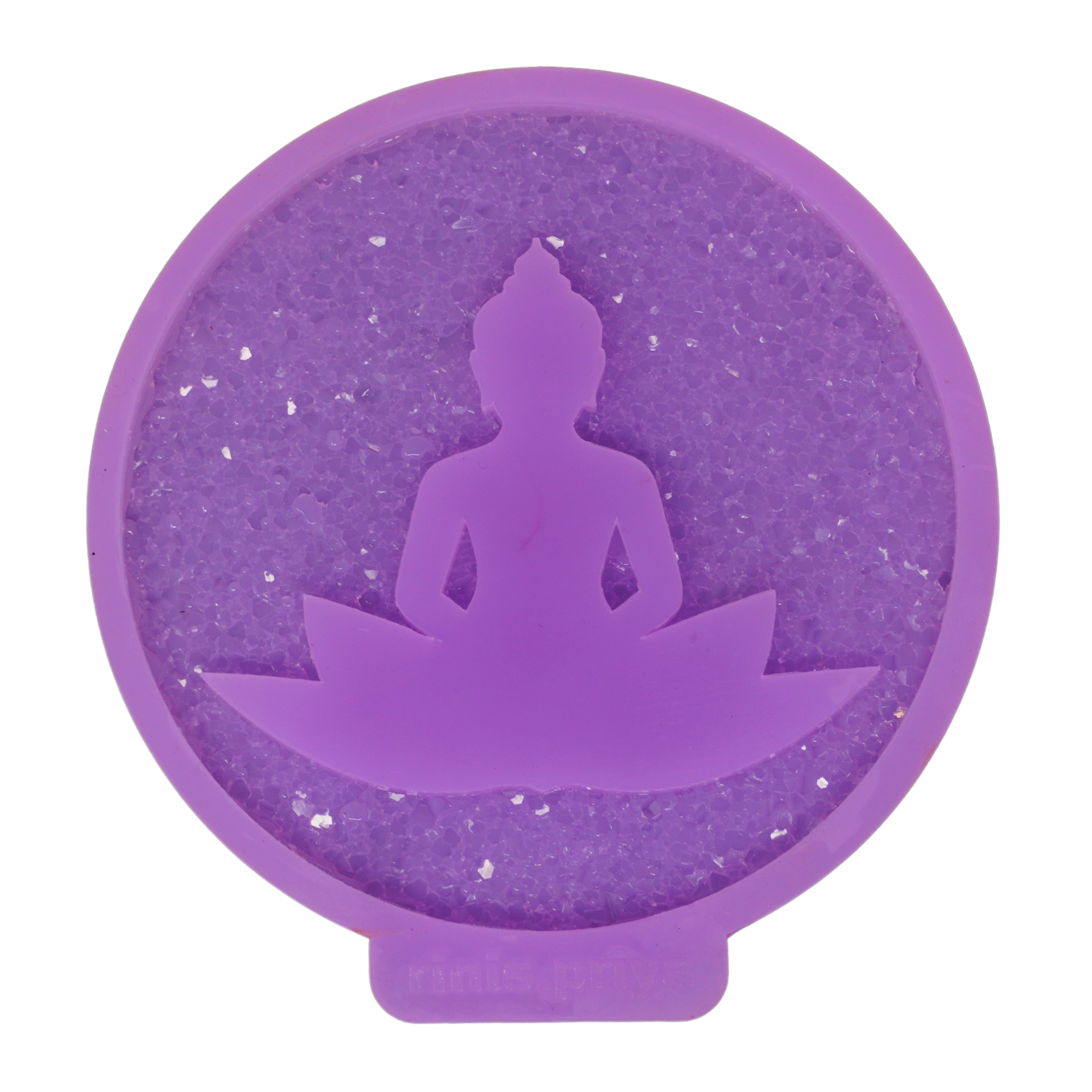 Druzy Buddha on Lotus Coaster Mould