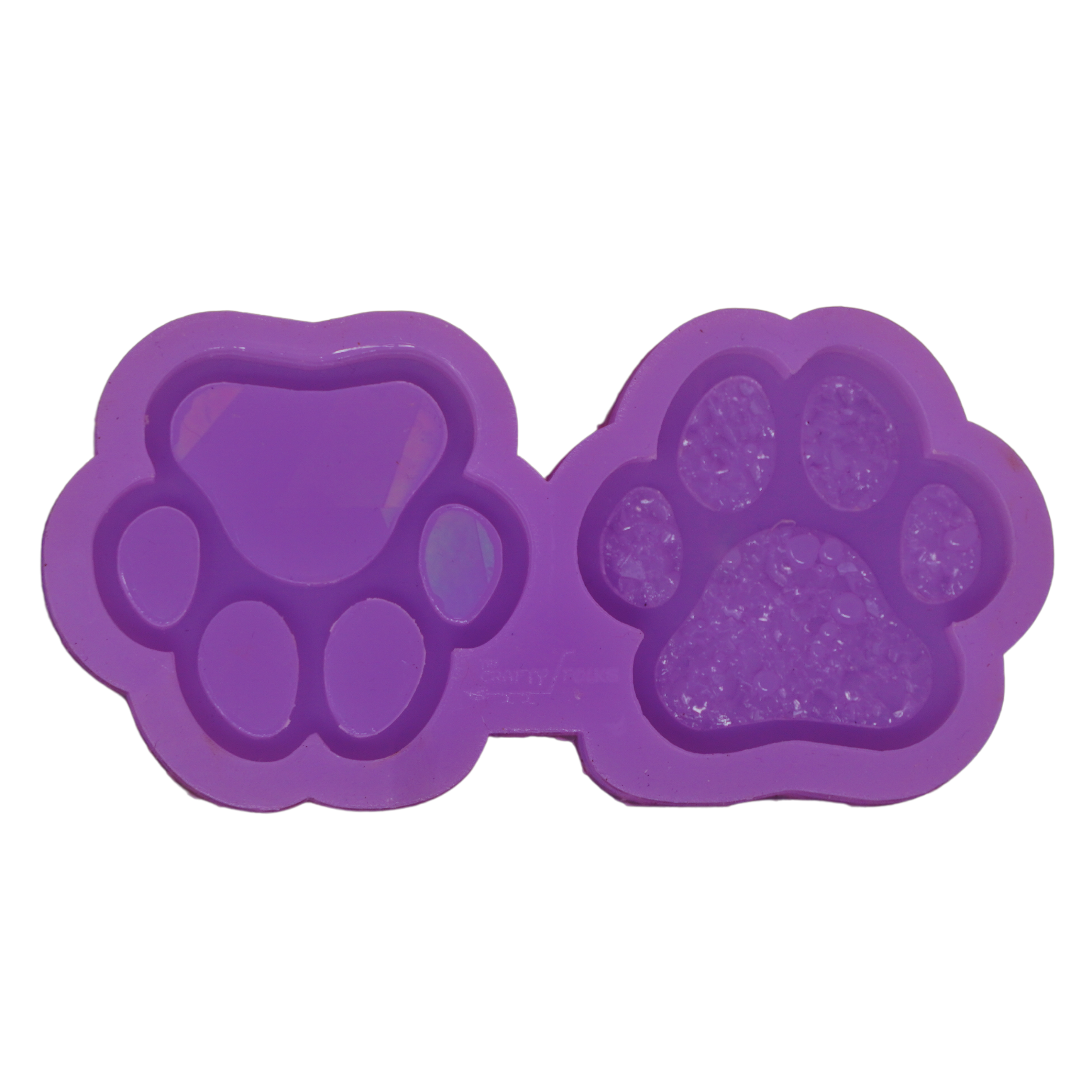 Druzy And Holographic Paw Keychain Mould