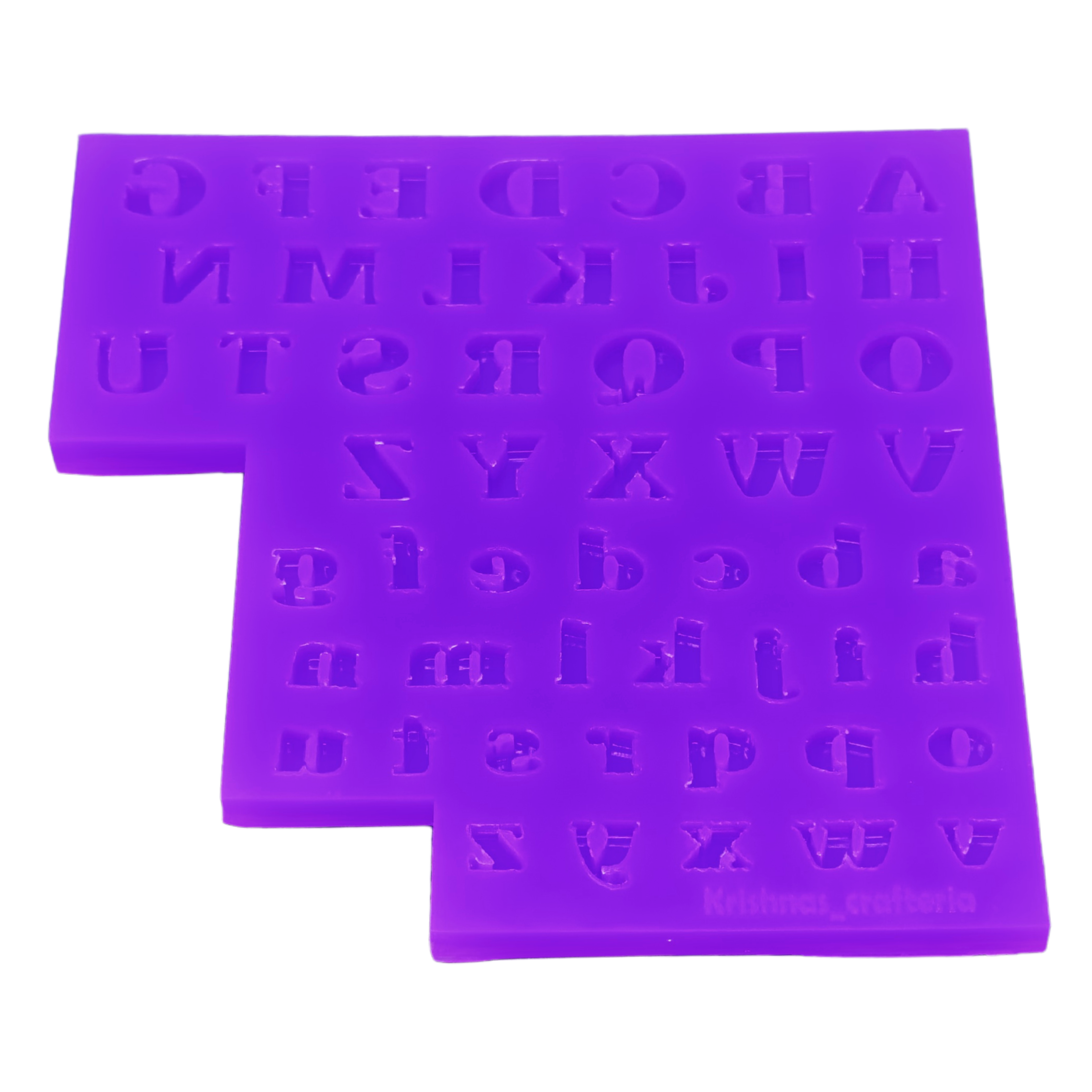 Uppercase and Lowercase Alphabet Palette Mould