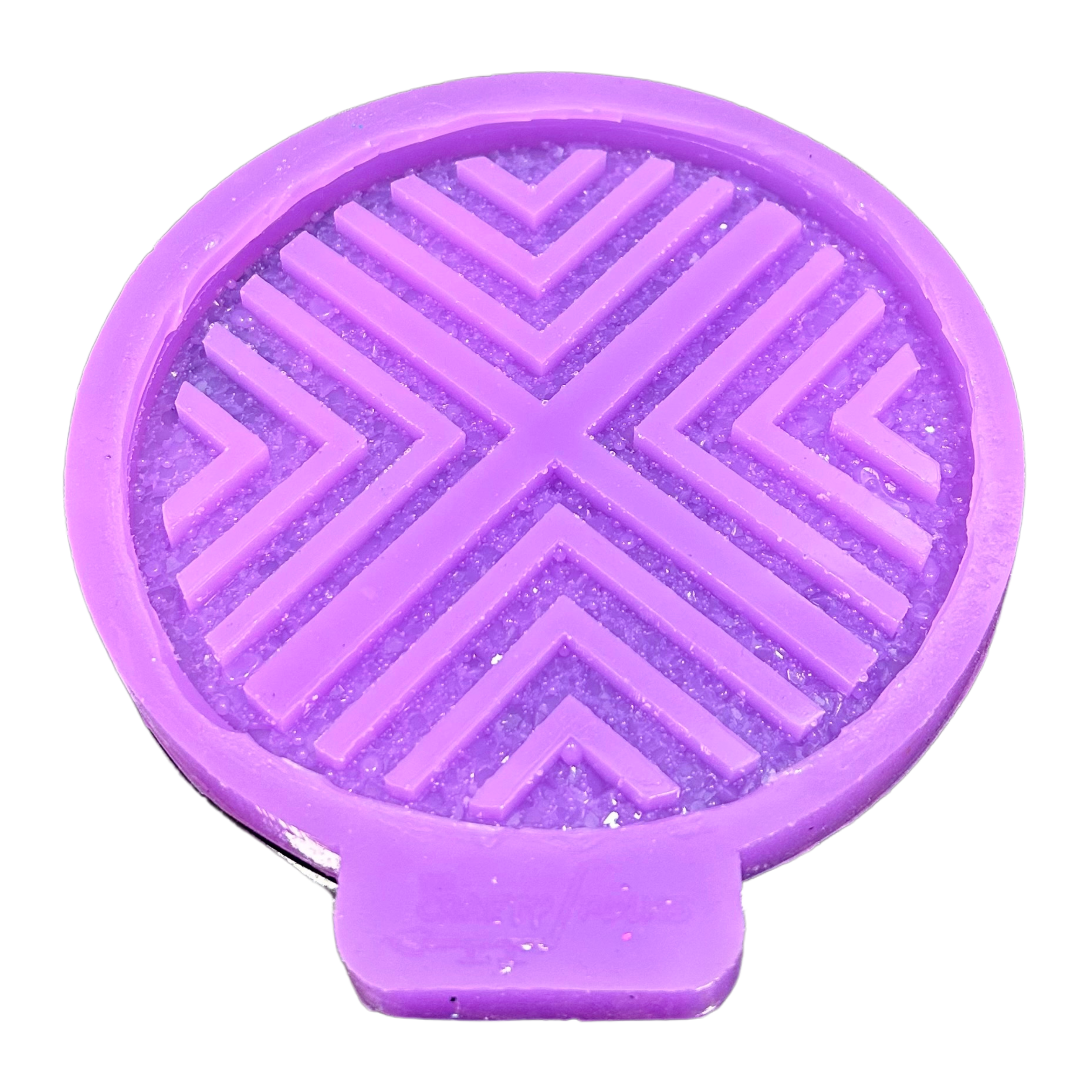 3D Round Geometric Coaster Mould