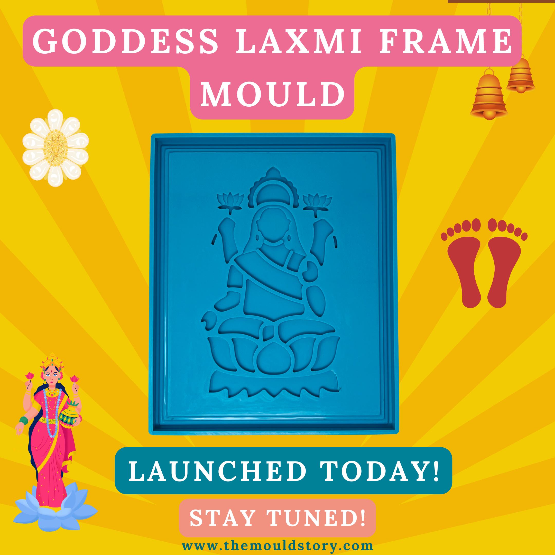 Goddess Laxmi Frame Mould - The Mould Story