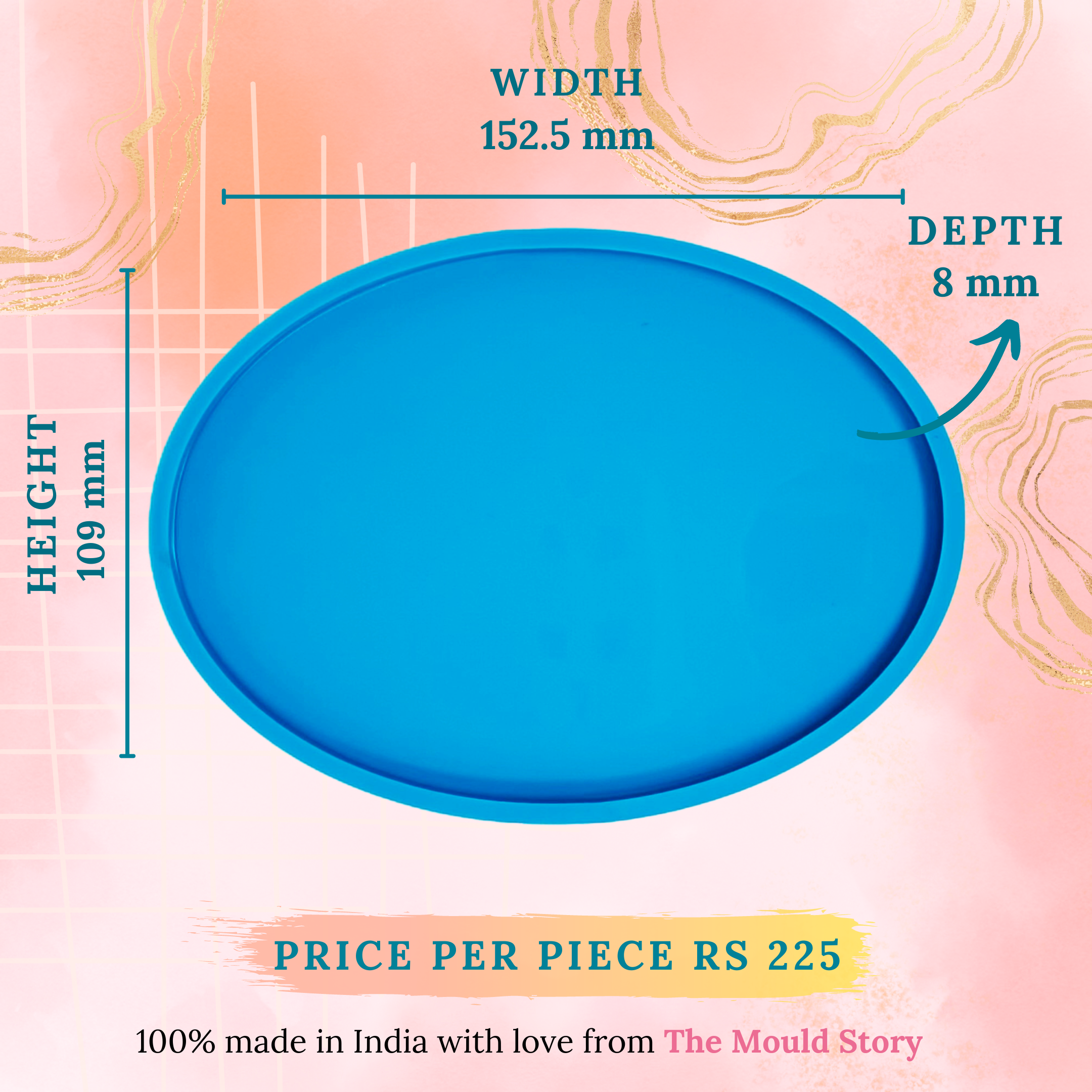 Oval Coaster Mould - The Mould Story