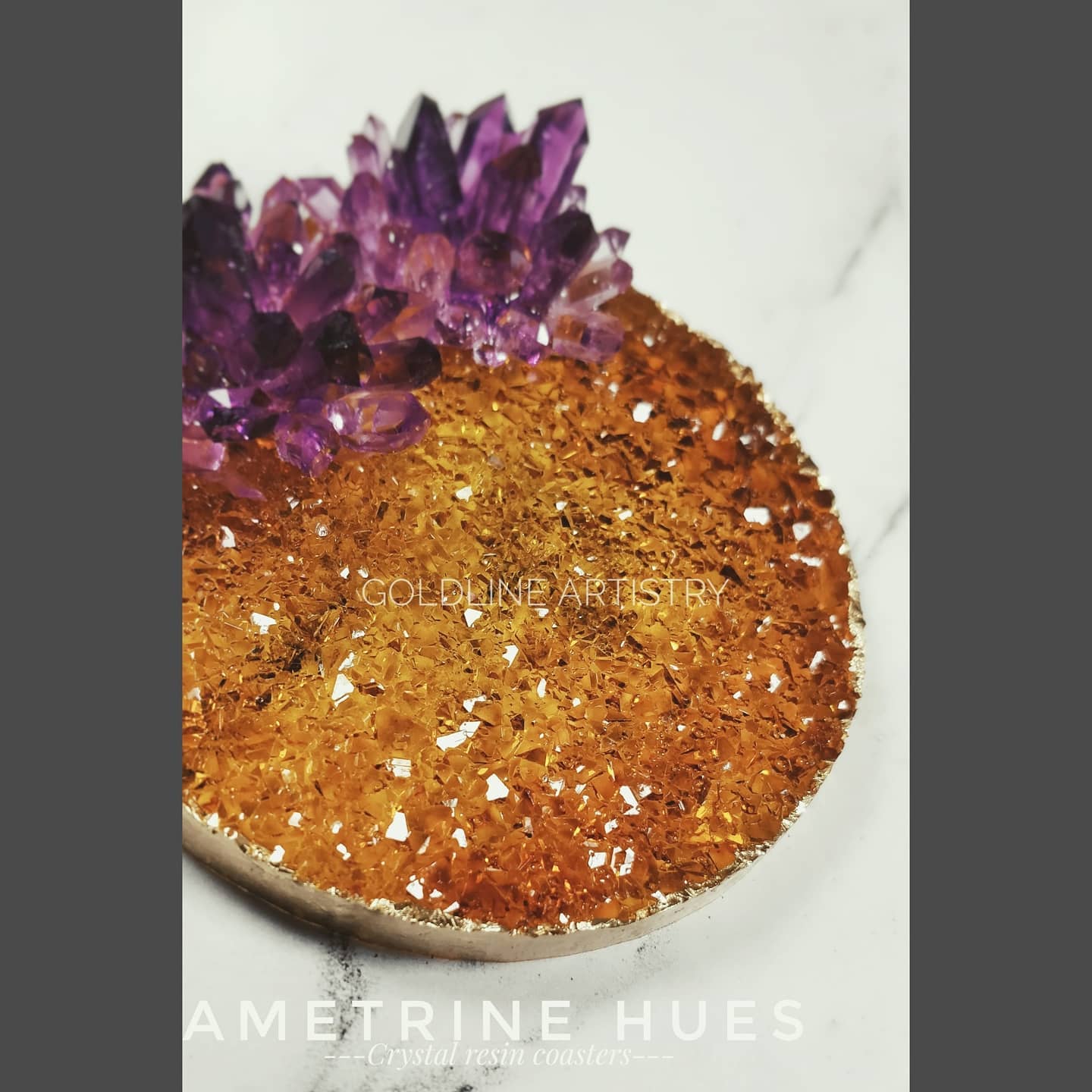 3.5 Inch Round Druzy Coaster Mould