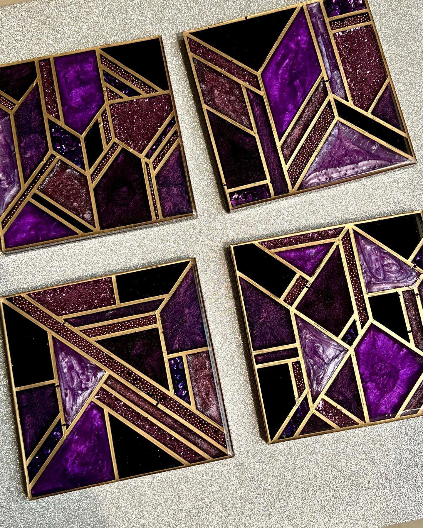 Deco Square Mosaic Coaster Mould - 2