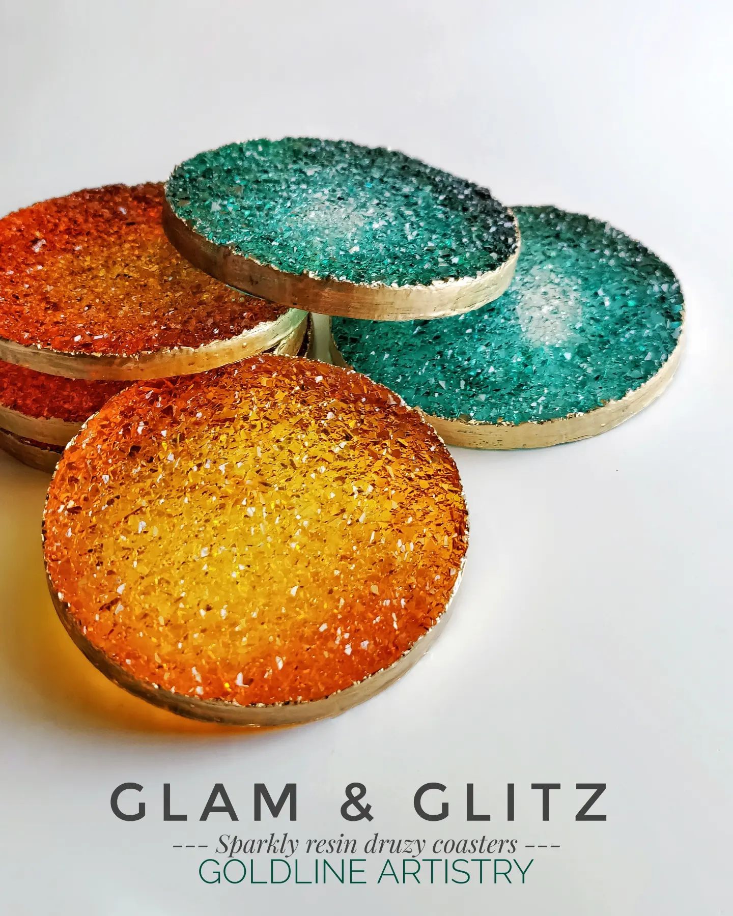 3.5 Inch Round Druzy Coaster Mould