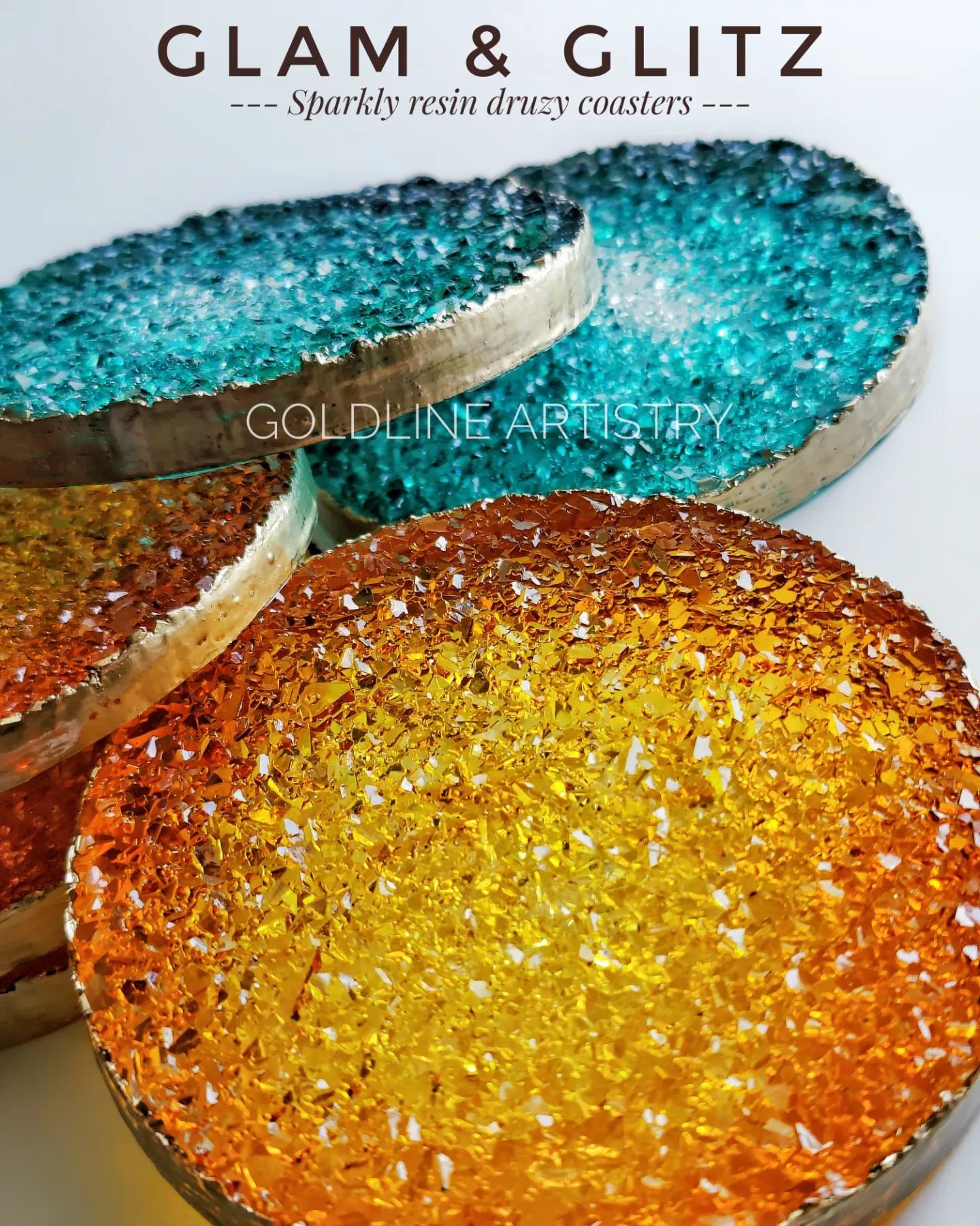 3.5 Inch Round Druzy Coaster Mould