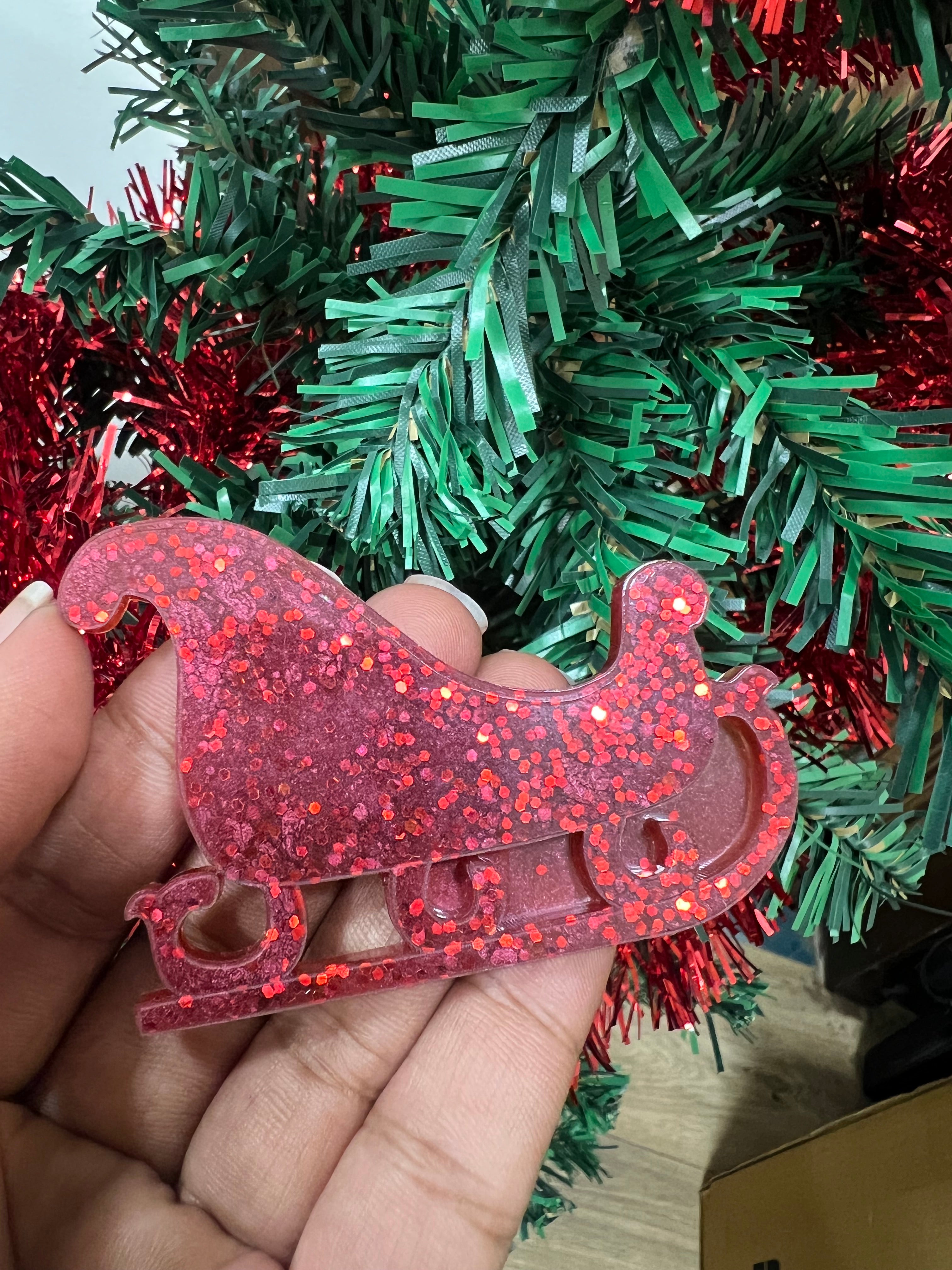 Sledge Christmas Ornament Mould