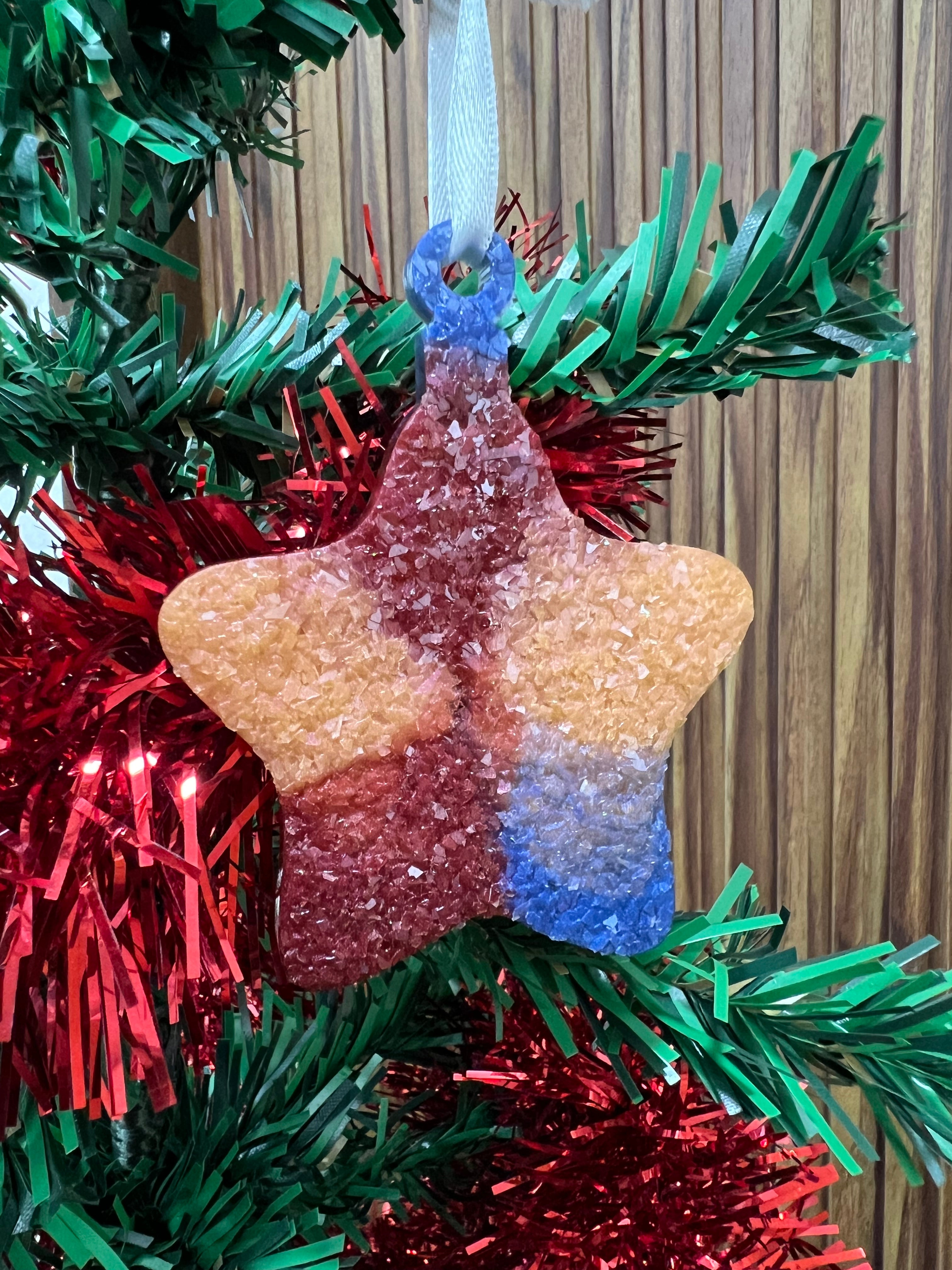 Star Druzy Christmas Ornament Mould