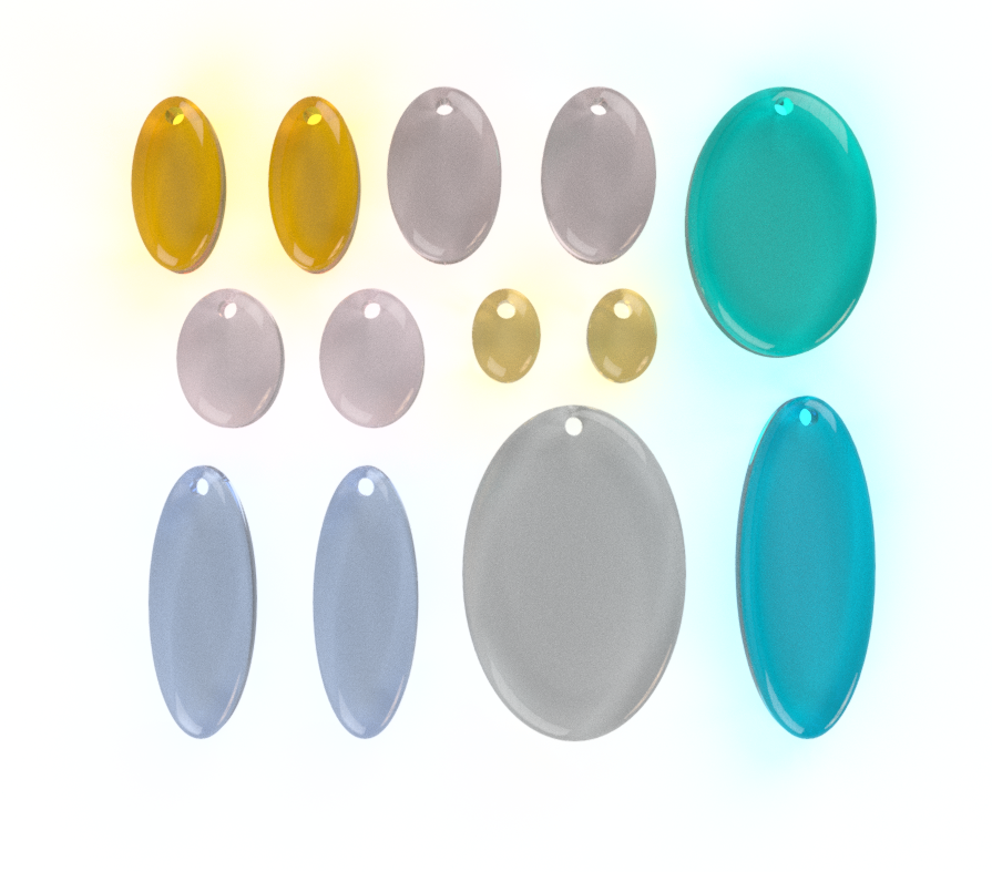 Oval Pendant / Earring Jewellery Mould - The Mould Story