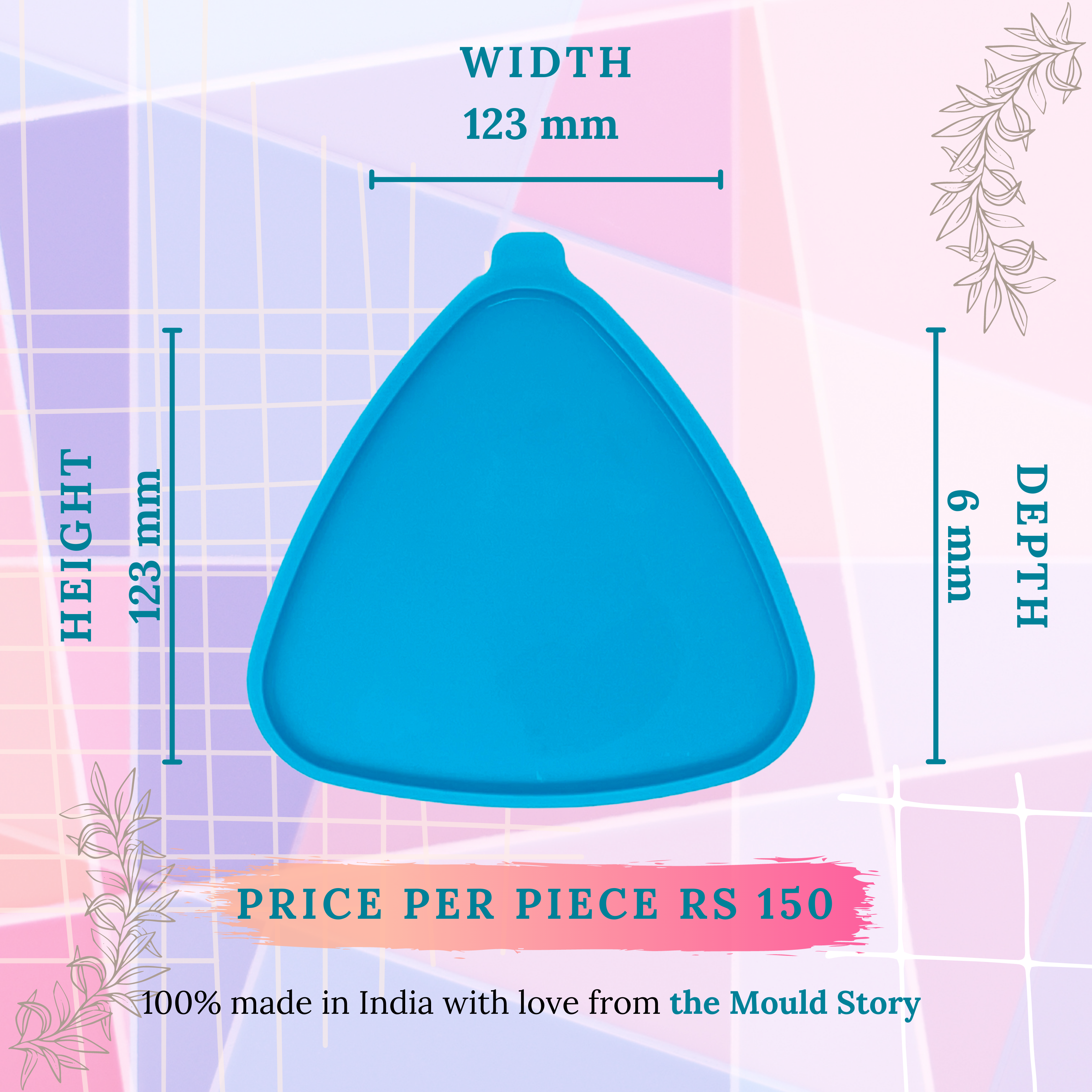 Triangle coaster pack of 4 - The Mould Story